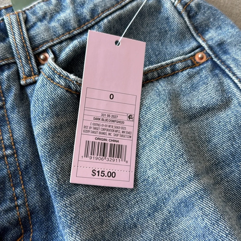 Wild Fable Target Denim High Rise shorts size 0 / 25 NWT
